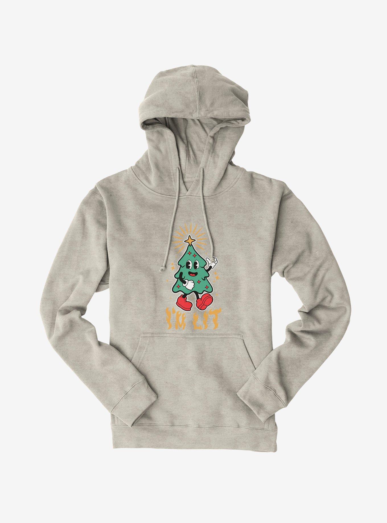 Hot Topic I'm Lit Christmas Tree Hoodie, , hi-res