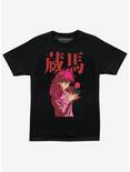 YuYu Hakusho Kurama Rose Boyfriend Fit Girls T-Shirt, MULTI, hi-res