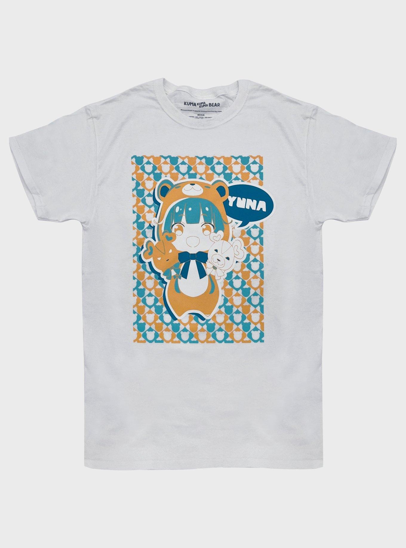 Kuma Kuma Kuma Bear Chibi Yuna Boyfriend Fit Girl T-Shirt, MULTI, hi-res