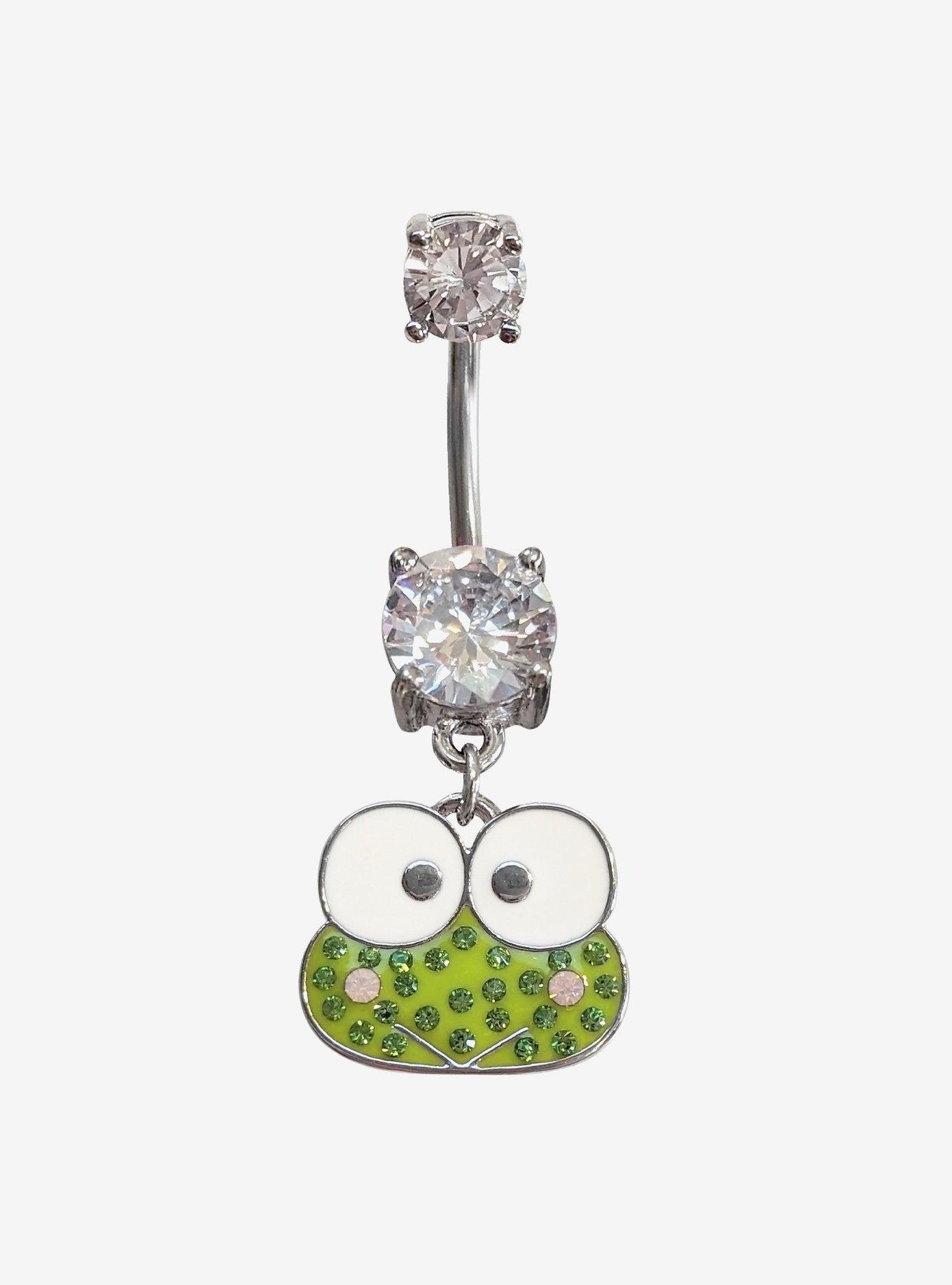 Keroppi Bling Navel Barbell