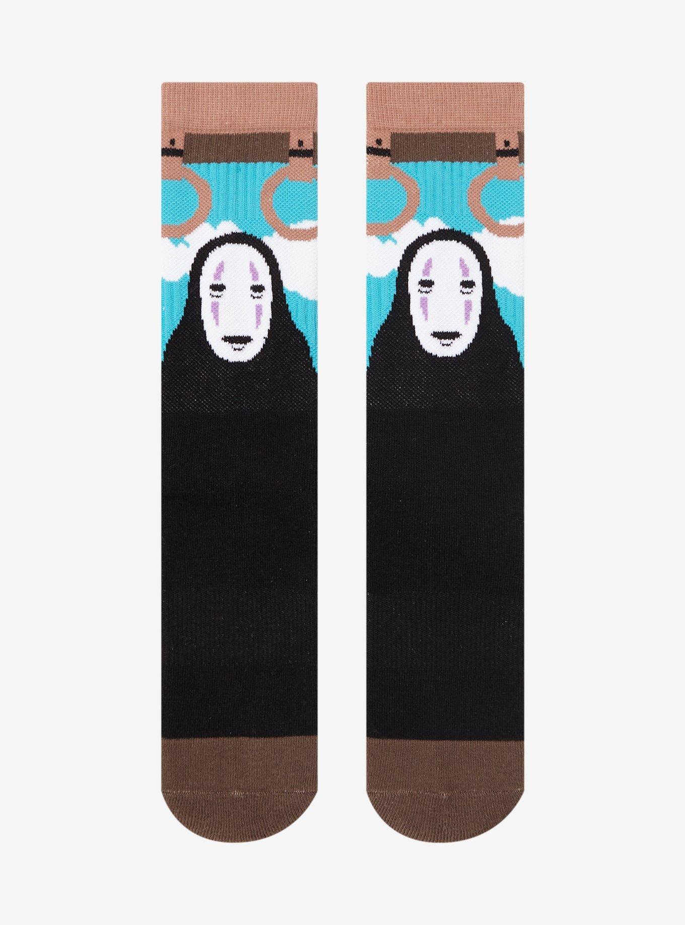 Studio Ghibli Spirited Away No-Face Train Crew Socks — BoxLunch Exclusive