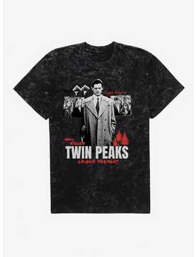 Twin Peaks Agent Cooper Mineral Wash T-Shirt, , hi-res