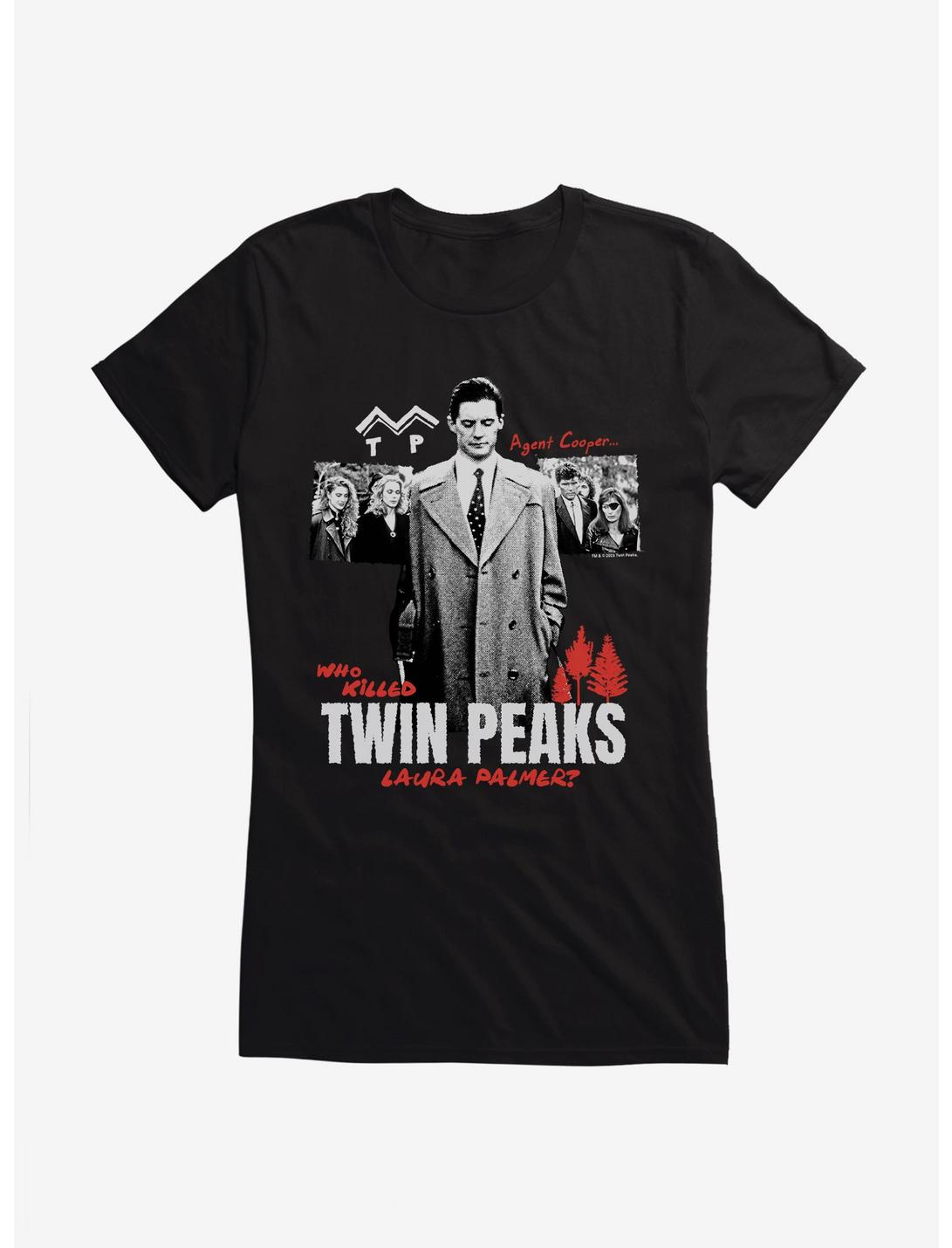 Twin Peaks Agent Cooper Girls T-Shirt, BLACK, hi-res