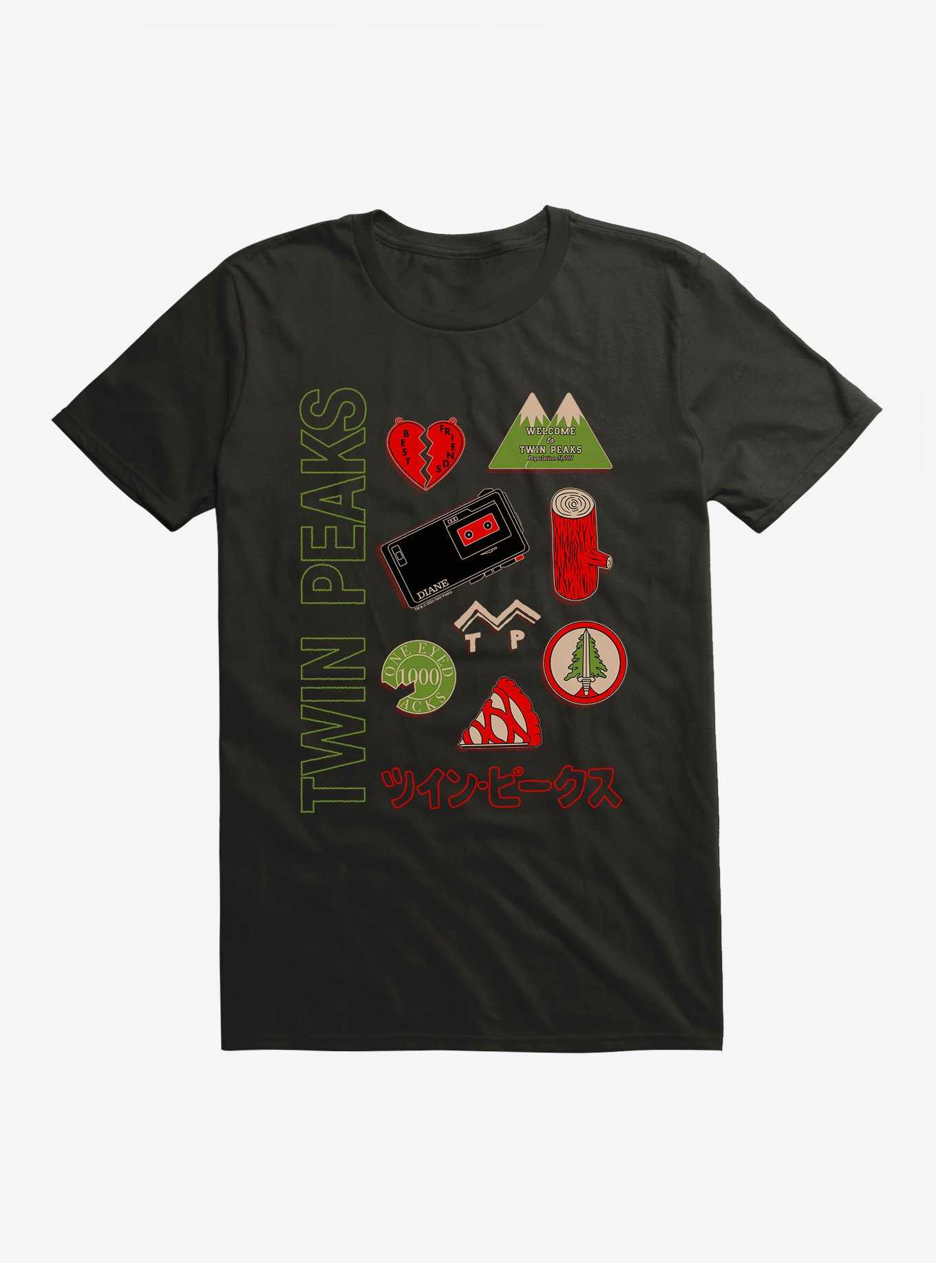 Twin Peaks Icons T-Shirt, , hi-res