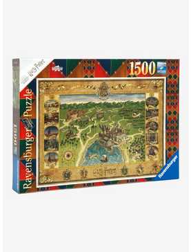 Harry Potter Hogwarts Map 1500-Piece Puzzle, , hi-res