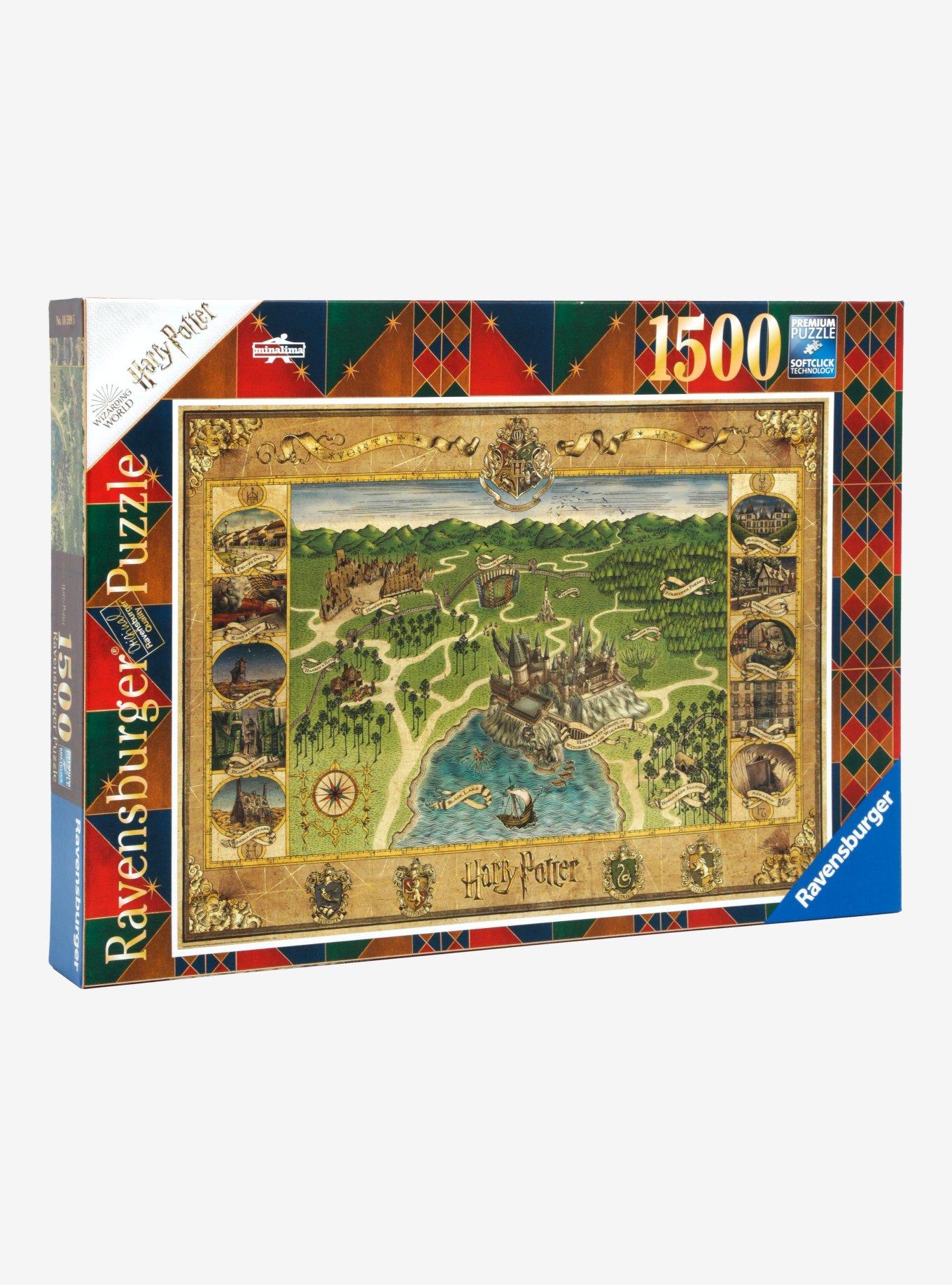 Harry Potter Hogwarts Map 1500-Piece Puzzle, , hi-res