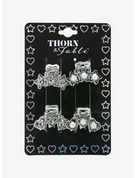 Thorn & Fable® Heart & Star Mini Claw Hair Clip Set, , hi-res