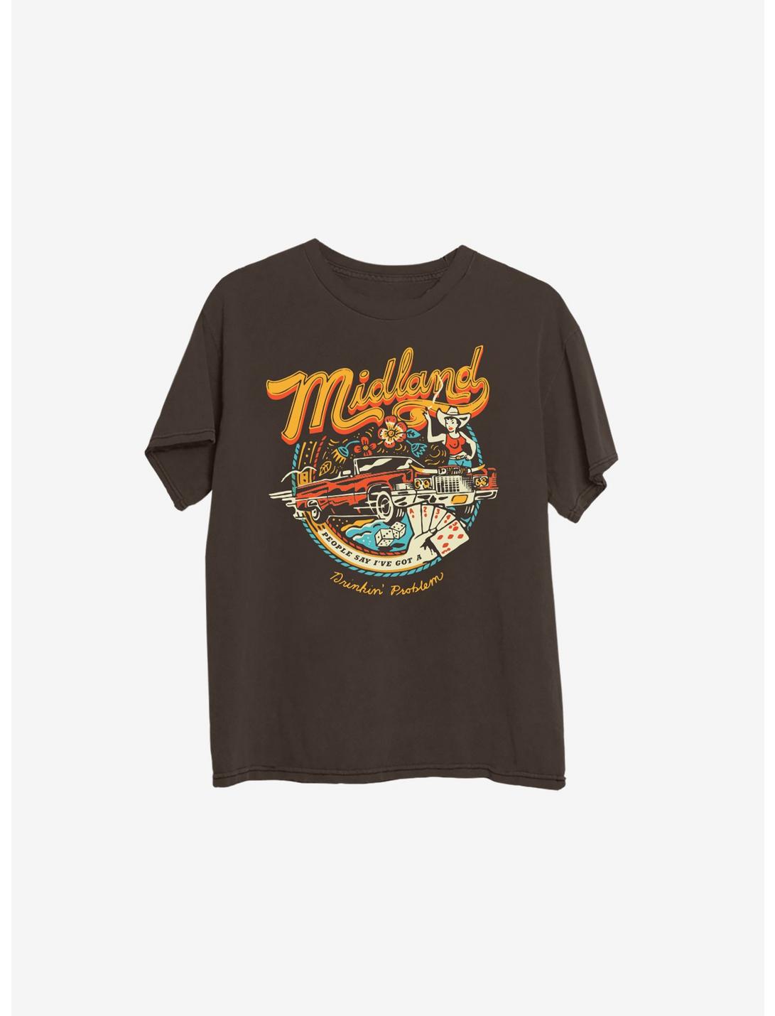 Midland Car Boyfriend Fit Girls T-Shirt, DARK CHOCOLATE, hi-res