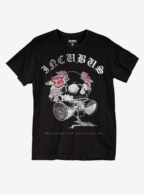 Incubus Floral Skull Boyfriend Fit Girls T-Shirt | Hot Topic