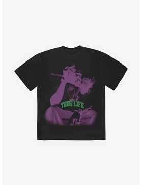 Tupac Purple Smoke Boyfriend Fit Girls T-Shirt, , hi-res