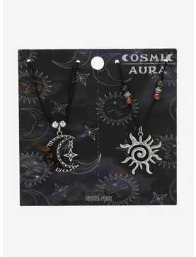 Cosmic Aura Celestial Crystal Stone Best Friend Cord Necklace Set, , hi-res