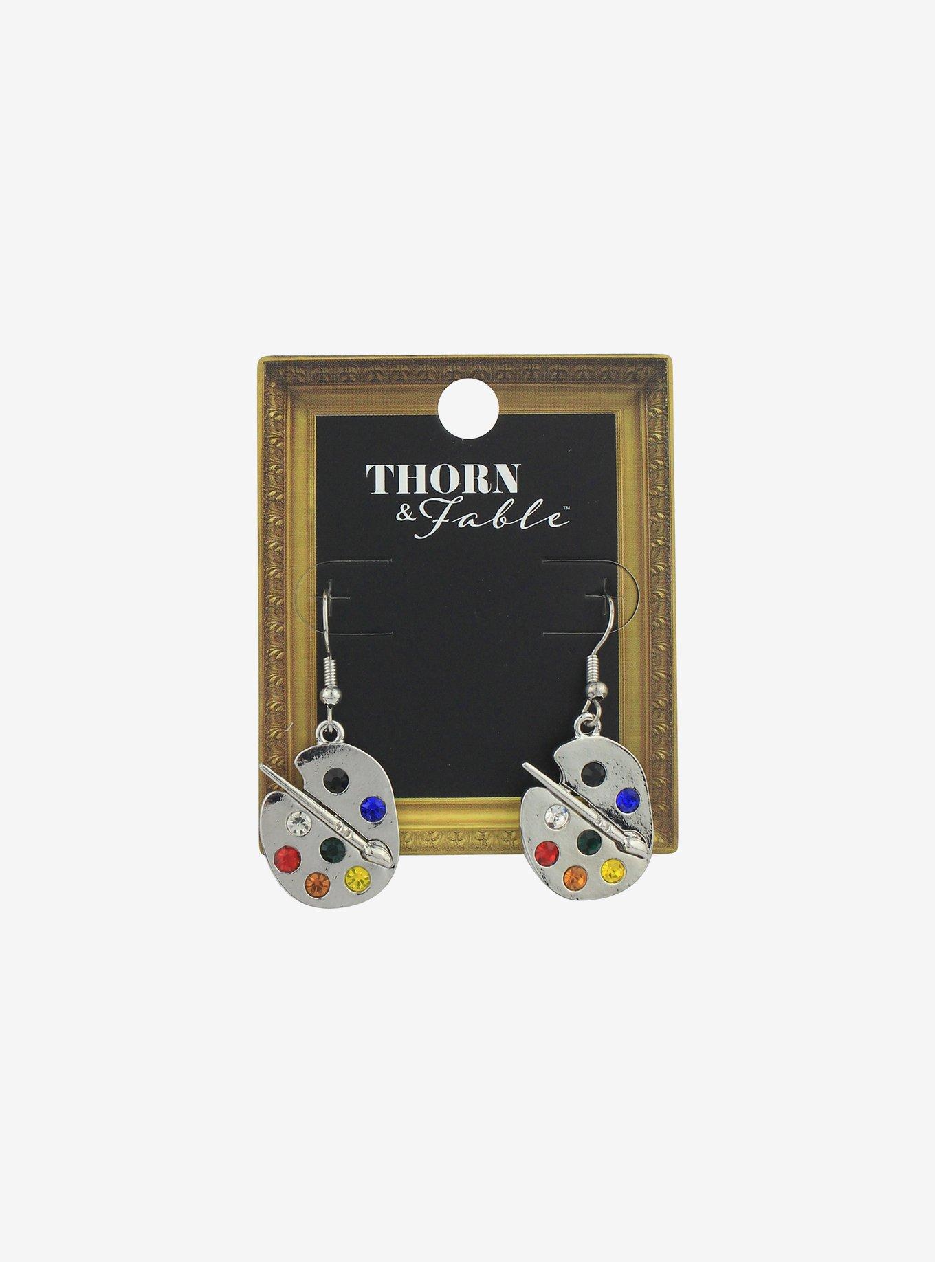 Thorn & Fable Paint Palette Earrings, , hi-res