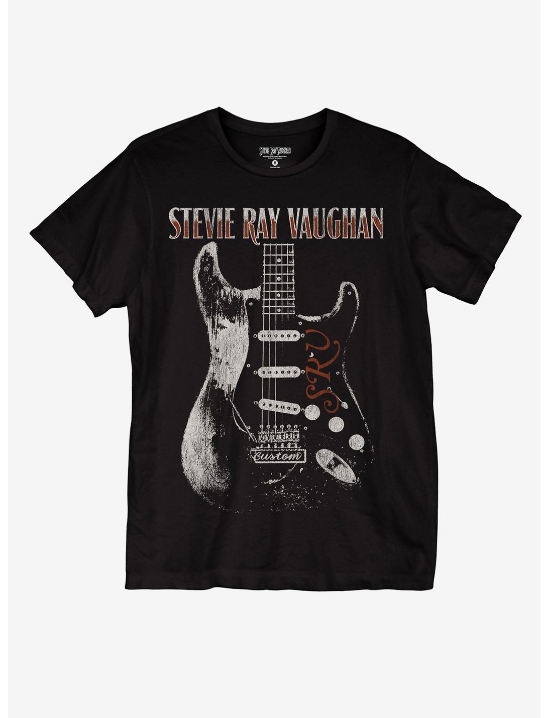 Stevie Ray Vaughan Guitar Boyfriend Fit Girls T-Shirt, BLACK, hi-res