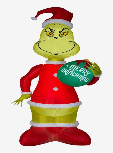 The Grinch Merry Grinchmas Airblown | Hot Topic