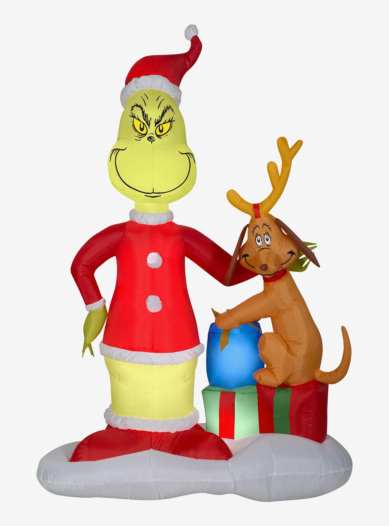 The Grinch and Max with Presents Airblown, , hi-res