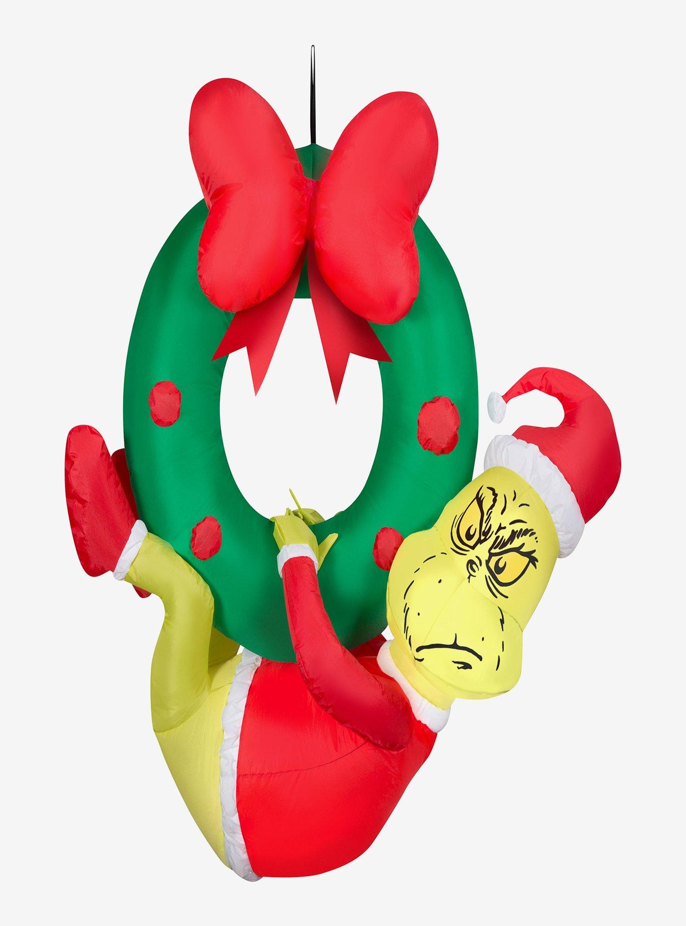 The Grinch Hanging from Wreath Airblown, , hi-res