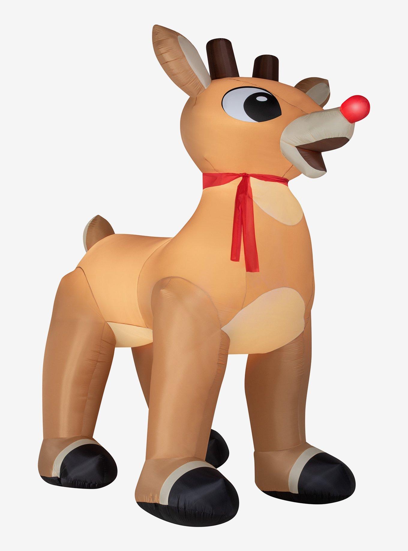 Rudolph the Red-Nosed Reindeer with Scarf Giant Airblown, , hi-res