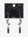 Cosmic Aura® Moon Anodized Crystal Earrings, , hi-res