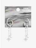 Social Collision® Star & Moon Gem Huggie Hoop Earrings, , hi-res