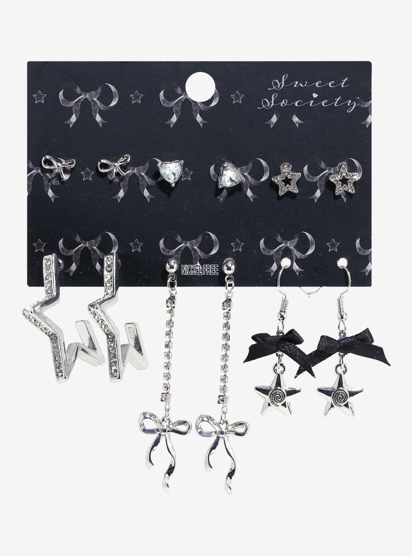 Sweet Society Ribbon Star Earring Set, , hi-res