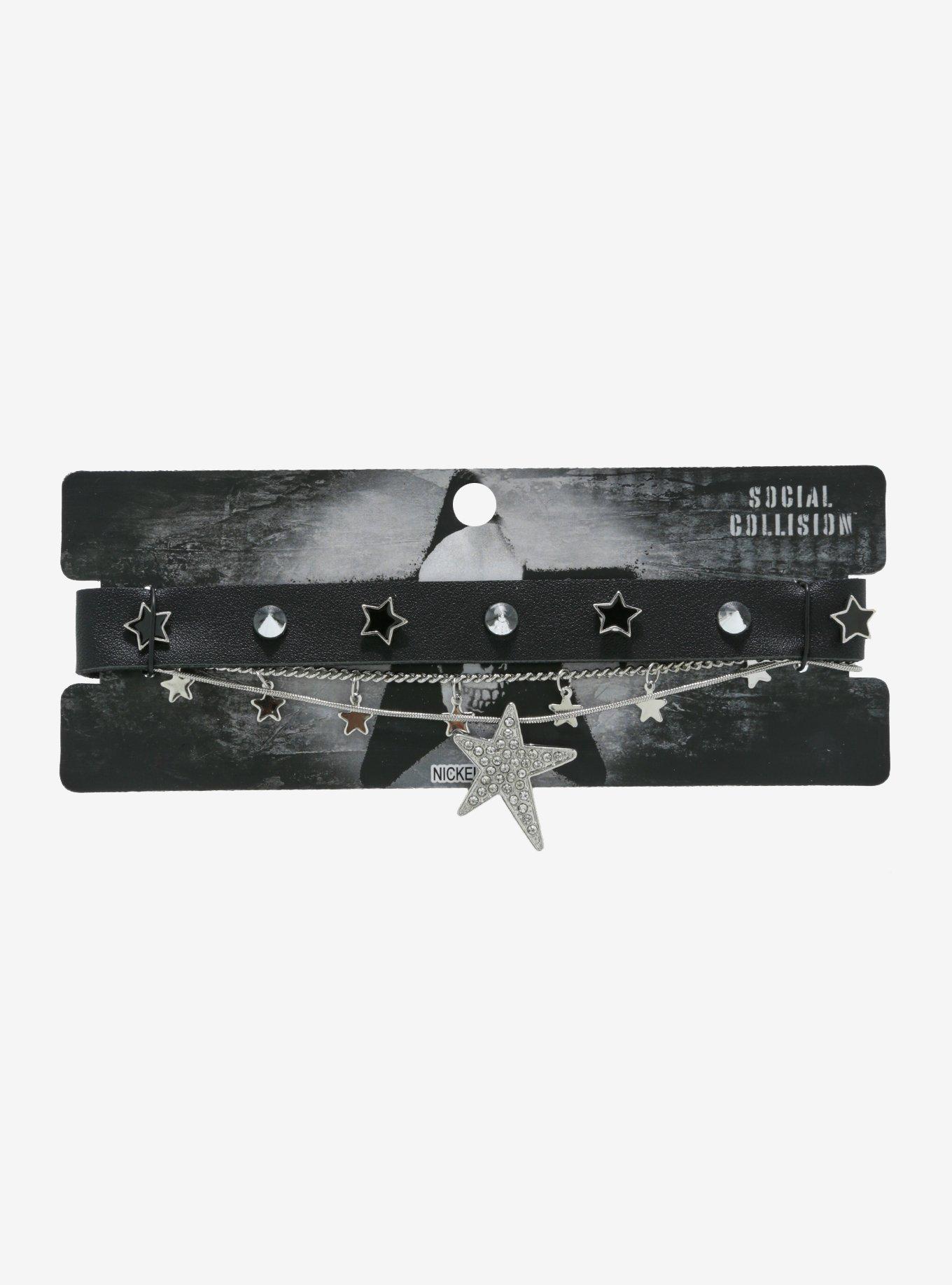 Social Collision® Star Stud Necklace Set, , hi-res