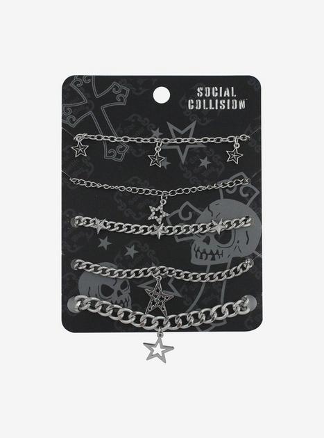 Social Collision® Star Chain Bracelet Set | Hot Topic