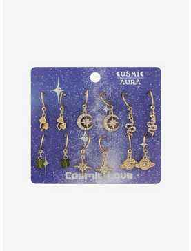 Cosmic Aura® Celestial Bling Mini Hoop Earring Set, , hi-res