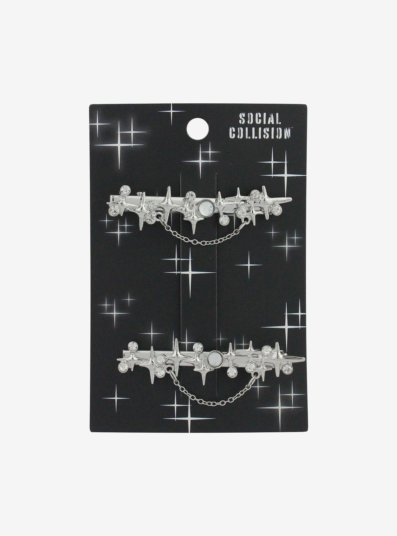Social Collision® Star Chain Hair Clip Set