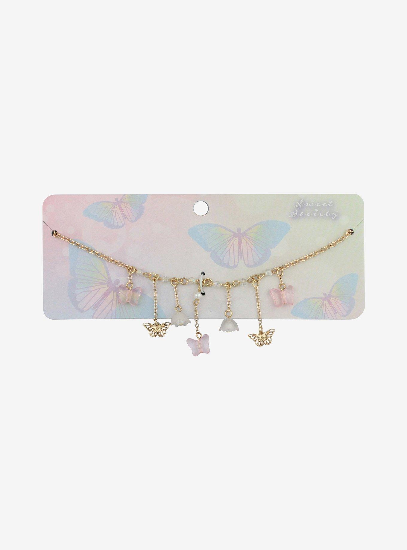 Sweet Society® Butterfly Lily Chain Choker