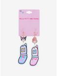 My Melody & Kuromi Flip Phone Mismatched Earrings, , hi-res