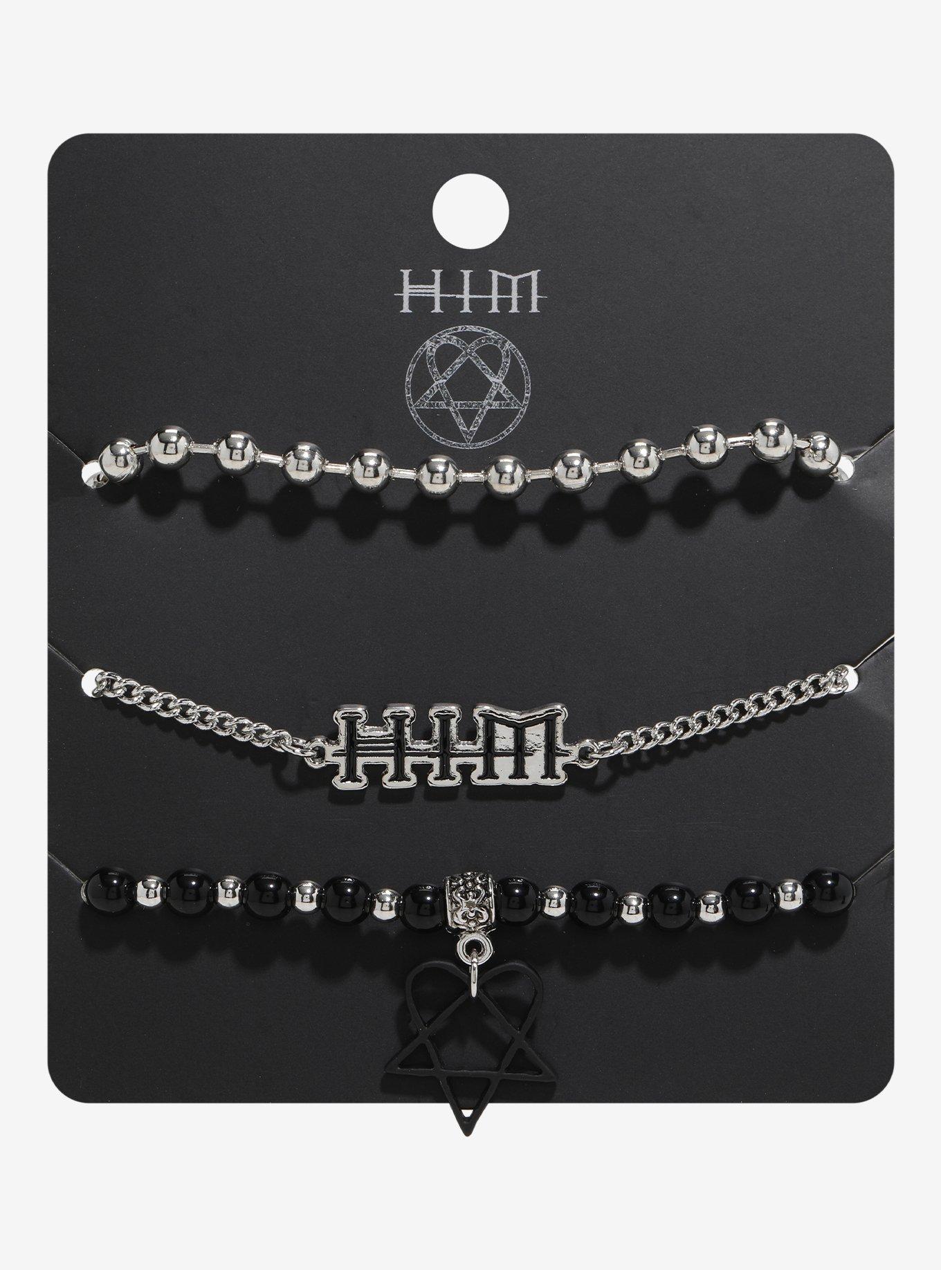 HIM Logo Chain Bracelet Set, , hi-res
