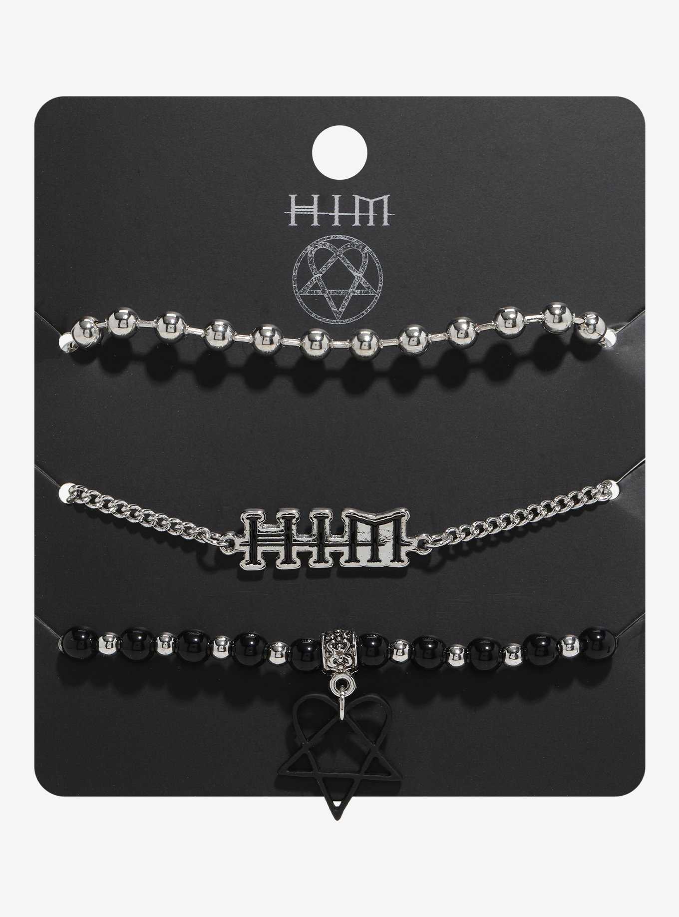 HIM Logo Chain Bracelet Set, , hi-res