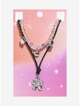 Sweet Society Silver Star Flower Necklace Set, , hi-res