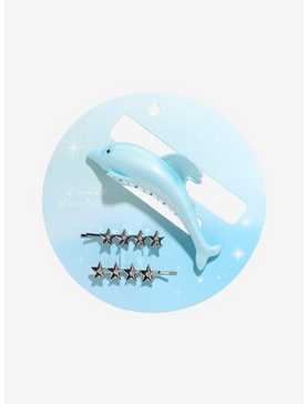 Sweet Society Dolphin Star Hair Clip Set, , hi-res