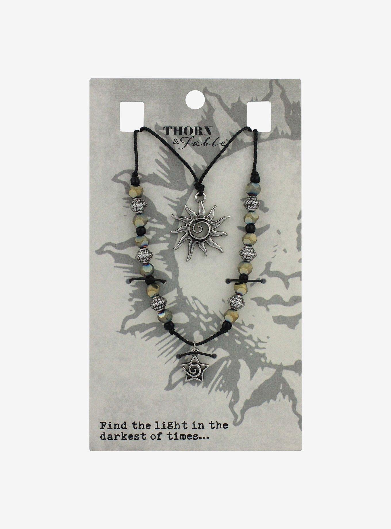 Thorn & Fable® Sun & Star Cord Necklace Set