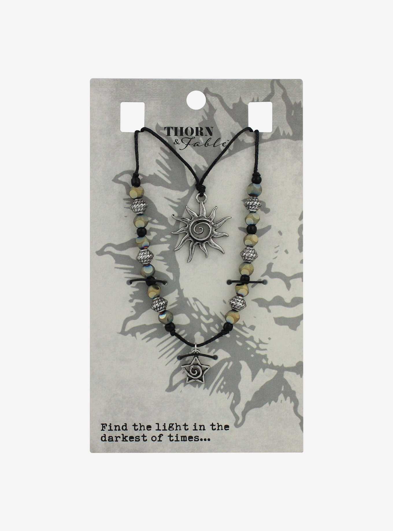 Thorn & Fable Sun & Star Cord Necklace Set, , hi-res