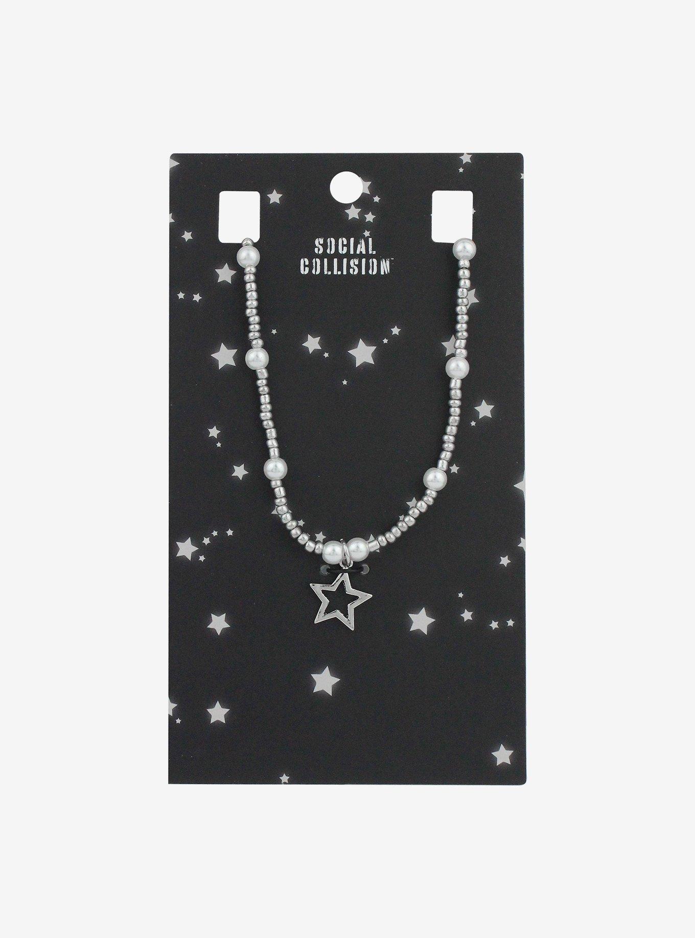 Social Collision® Star Faux Pearl Necklace