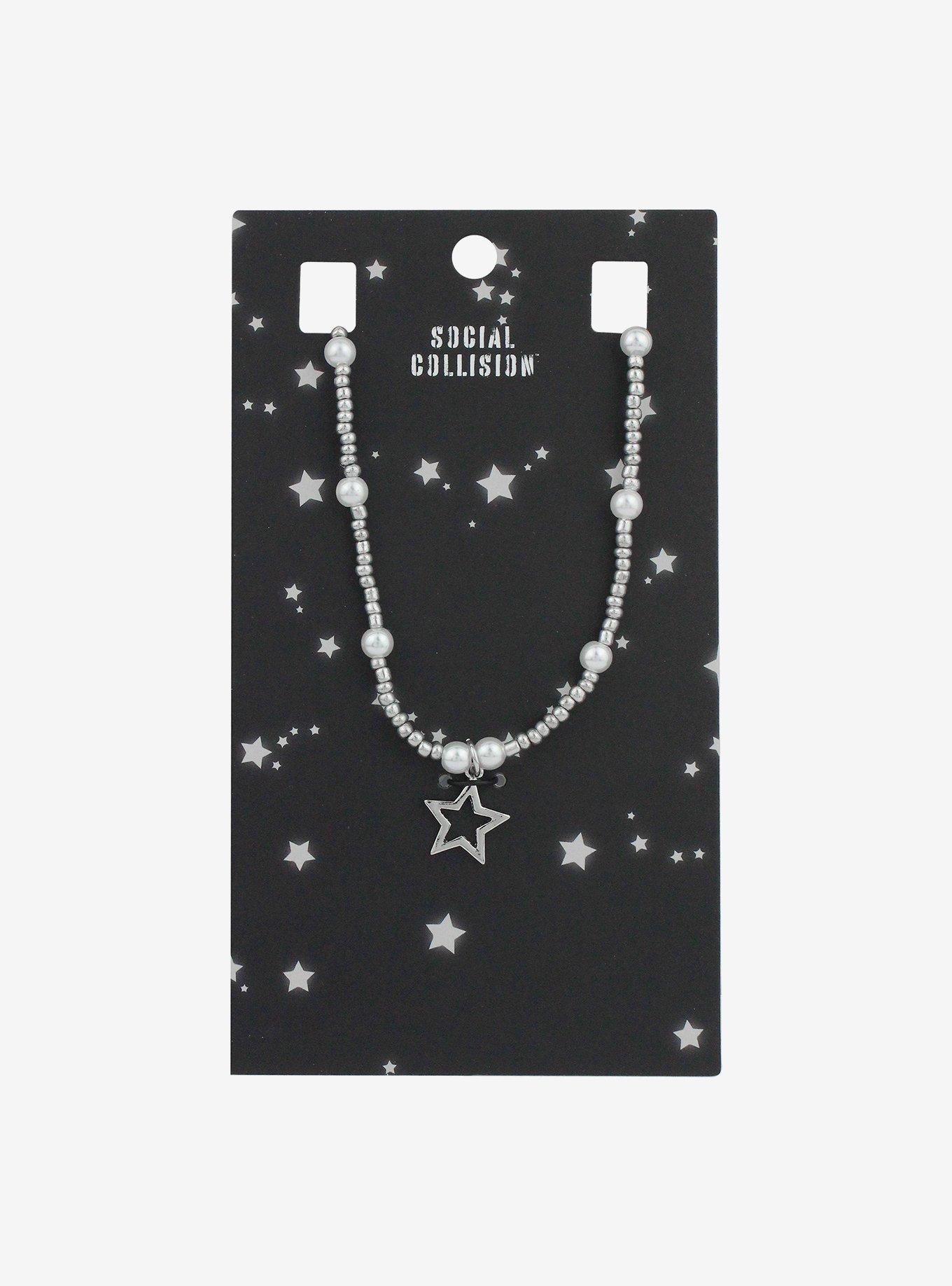 Social Collision® Star Faux Pearl Necklace, , hi-res