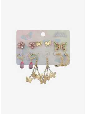 Sweet Society® Butterfly Flower Earring Set, , hi-res