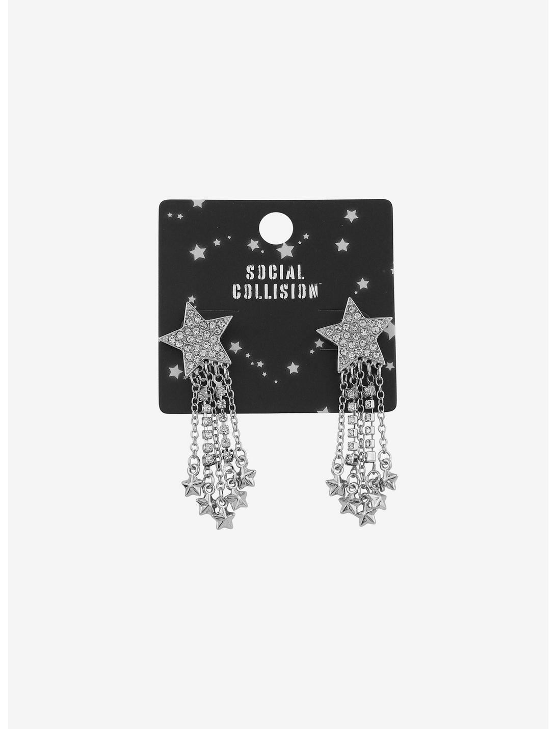 Social Collision® Star Cluster Bling Earrings, , hi-res