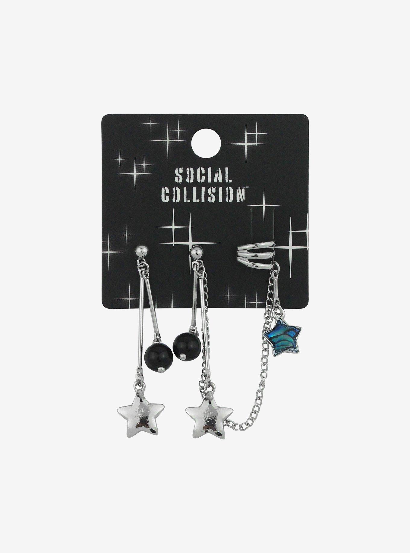 Social Collision&reg; Bubble Star Drop Earrings & Cuff, , hi-res view 1