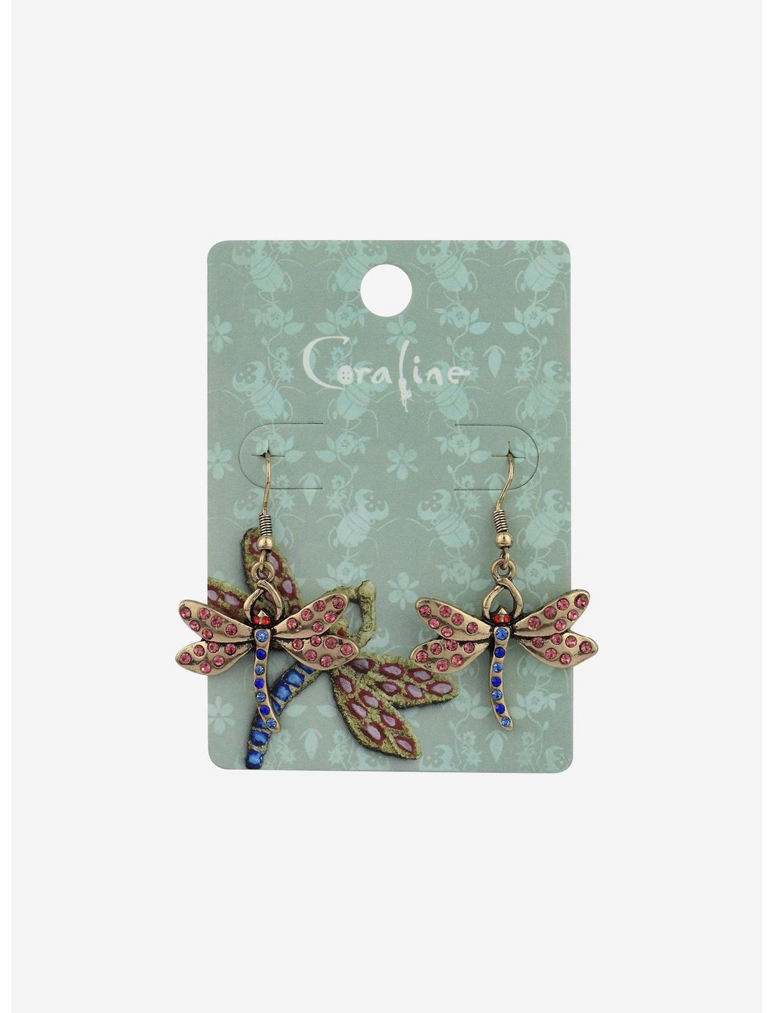 Coraline Dragonfly Drop Earrings, , hi-res