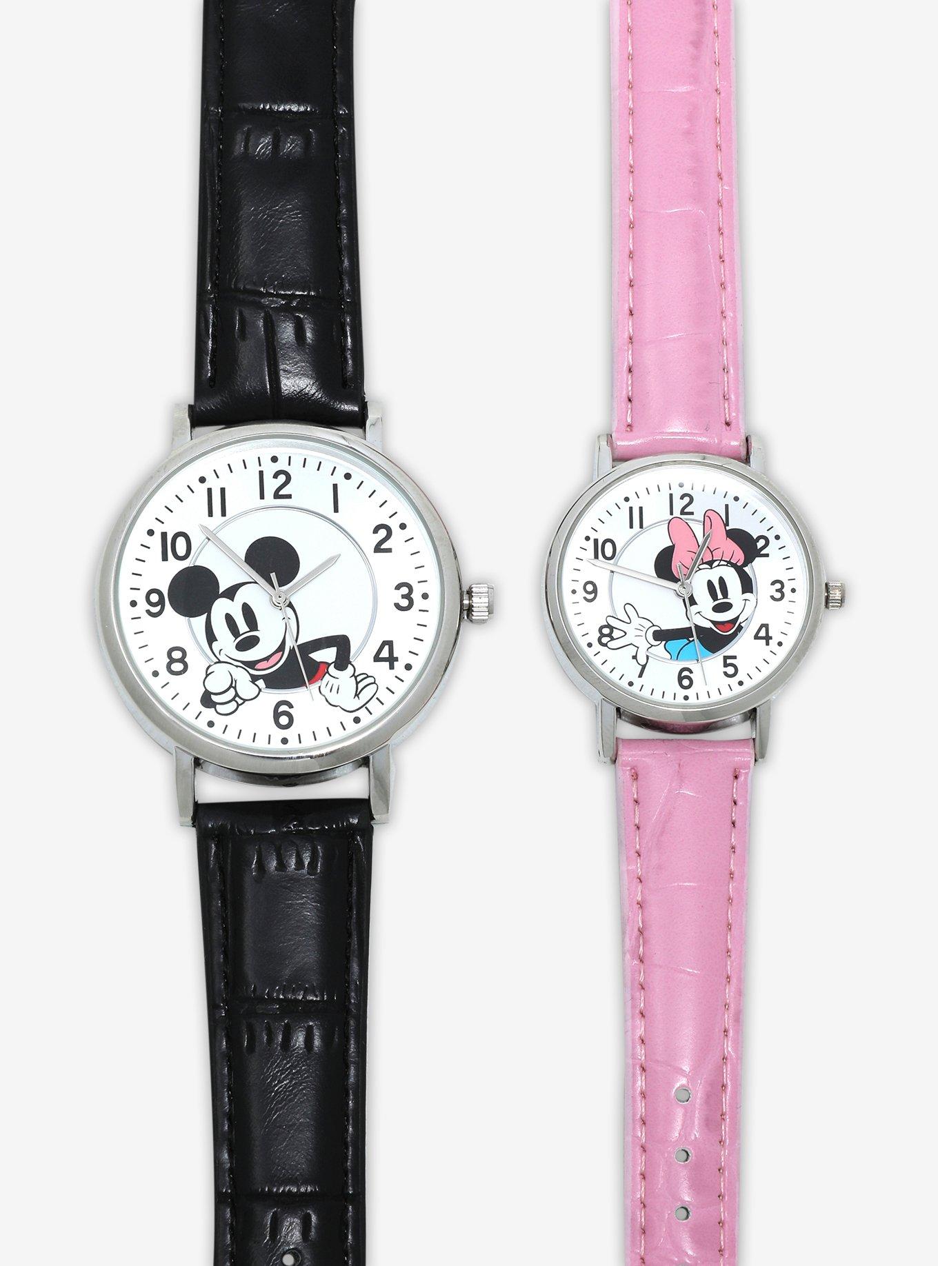 Disney Mickey Mouse & Minnie Mouse Watch Set, , hi-res