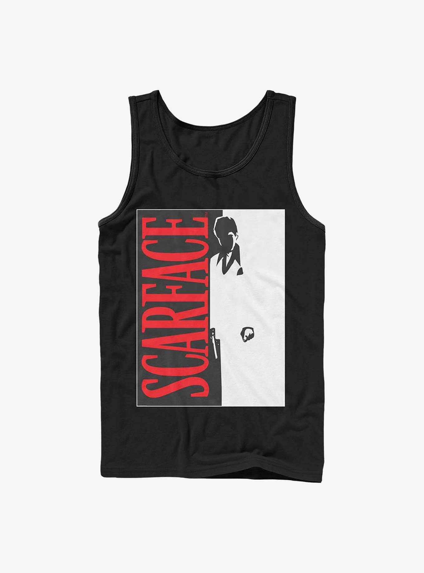 Scarface Poster Art Tank, BLACK, hi-res