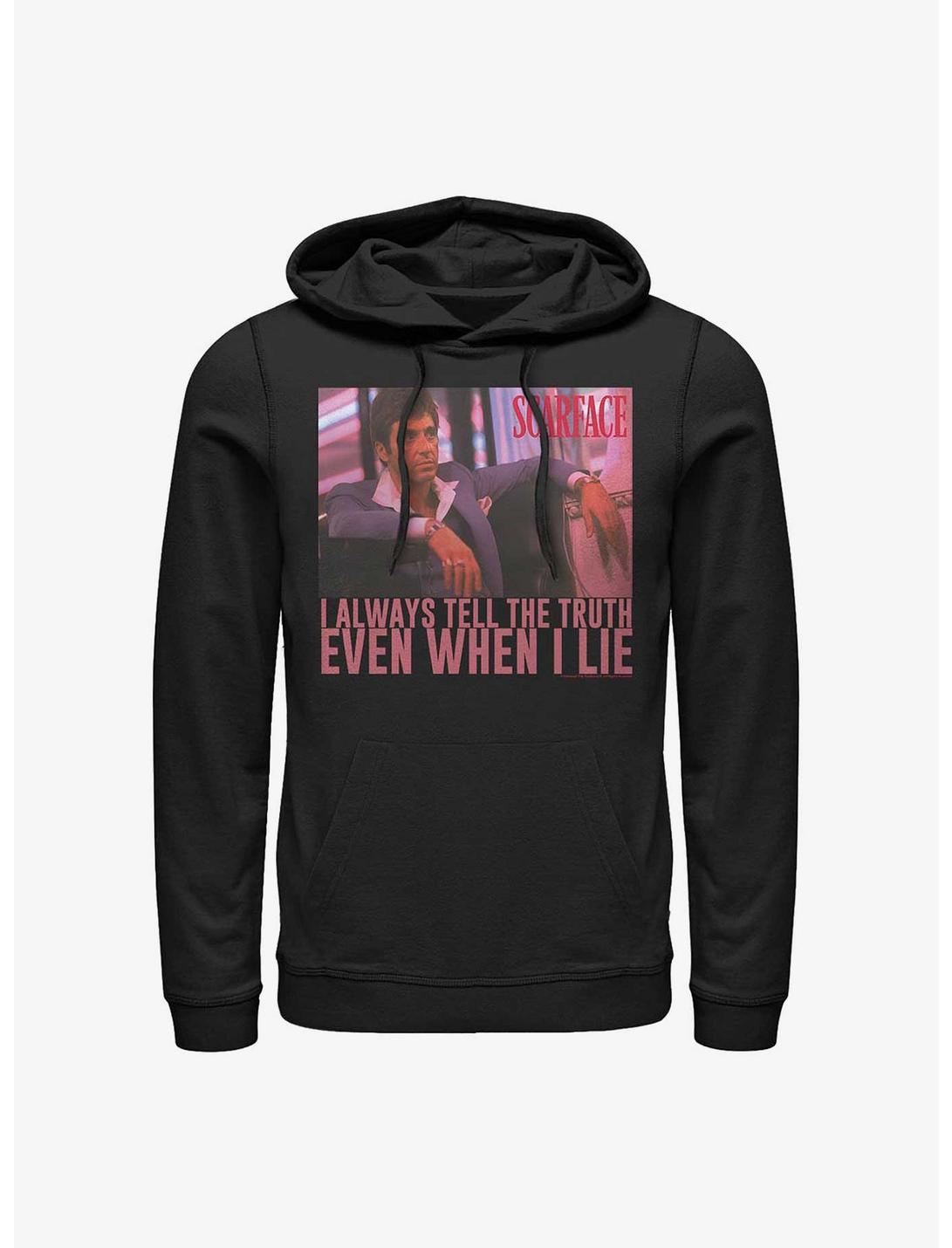 Scarface Always Tell The Truth Even When I Lie Hoodie, BLACK, hi-res
