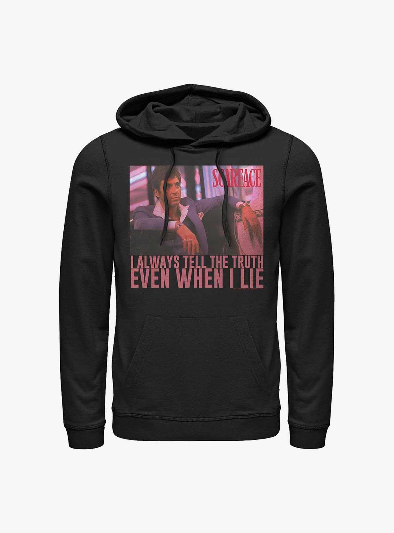 Scarface Always Tell The Truth Even When I Lie Hoodie, BLACK, hi-res