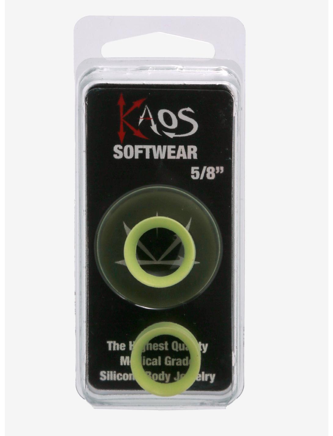 Kaos Softwear Lime Green Earskin Eyelet Plug 2 Pack, LIME, hi-res
