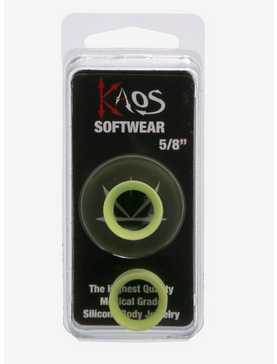 Kaos Softwear Lime Green Earskin Eyelet Plug 2 Pack, , hi-res