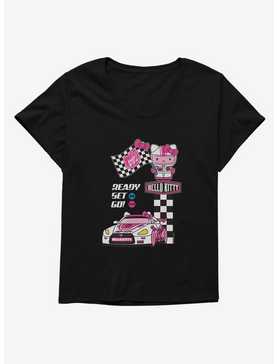 Hello Kitty Ready Set Go Racing Car Girls T-Shirt Plus Size, , hi-res