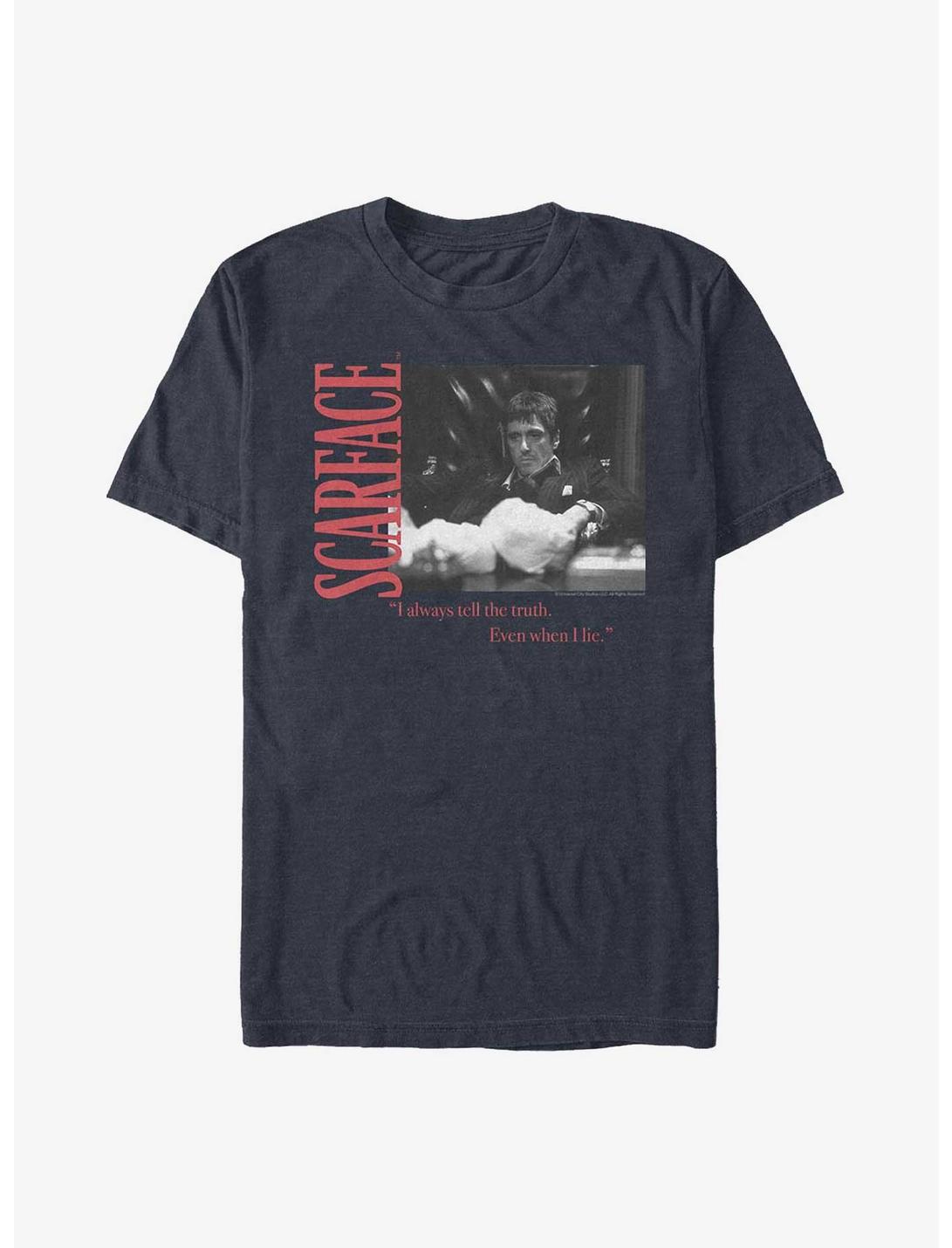 Scarface Tony Montana Truthful Liar T-Shirt, DARK NAVY, hi-res